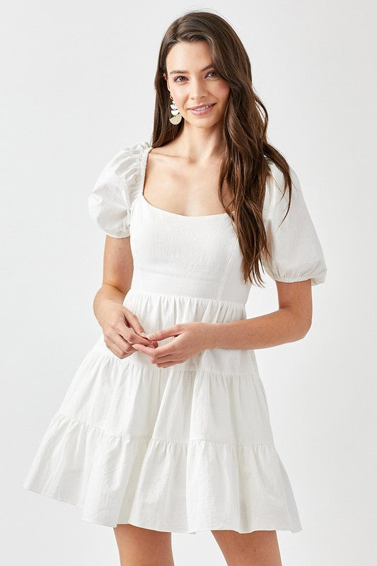 Double Tie Tiered Dress