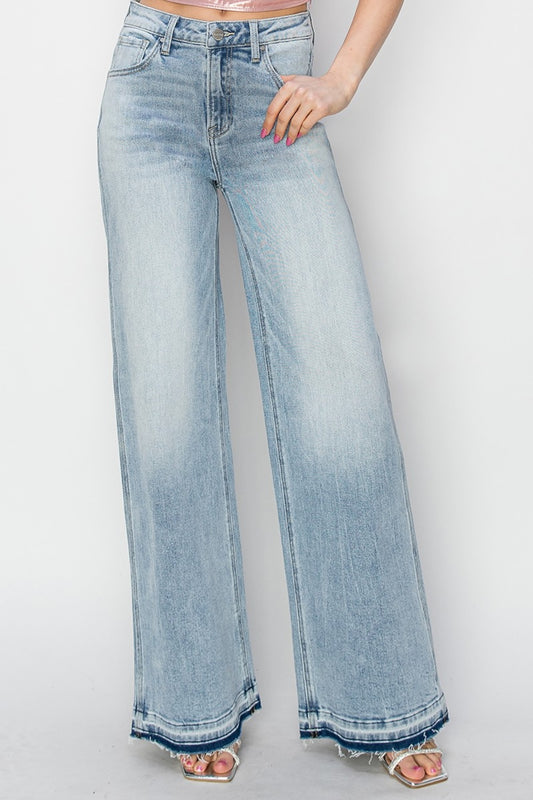 High Rise Wide Leg Jeans